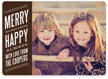 Bold Banner Holiday Photo Cards