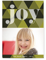 Joy Geometric Holiday Photo Cards