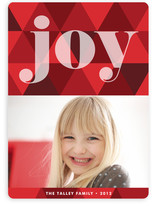 Joy Geometric Holiday Photo Cards