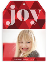 Joy Geometric Holiday Photo Cards