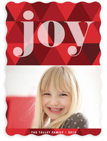 Joy Geometric Holiday Photo Cards
