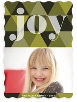 Joy Geometric Holiday Photo Cards