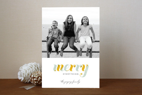 De Light Stripe Holiday Photo Cards
