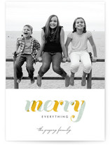 De Light Stripe Holiday Photo Cards