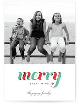 De Light Stripe Holiday Photo Cards