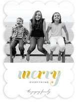De Light Stripe Holiday Photo Cards