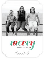 De Light Stripe Holiday Photo Cards
