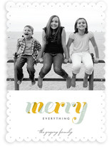 De Light Stripe Holiday Photo Cards