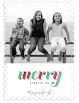 De Light Stripe Holiday Photo Cards