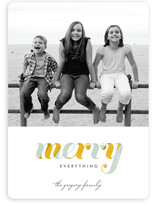 De Light Stripe Holiday Photo Cards