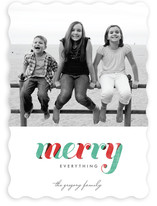 De Light Stripe Holiday Photo Cards