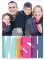 Rainbow Wish Holiday Photo Cards