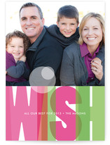Rainbow Wish Holiday Photo Cards