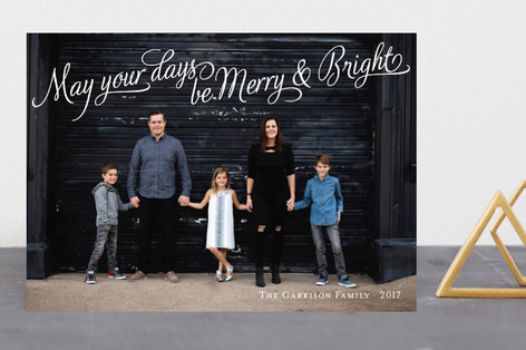 Bright Elegance Holiday Photo Cards