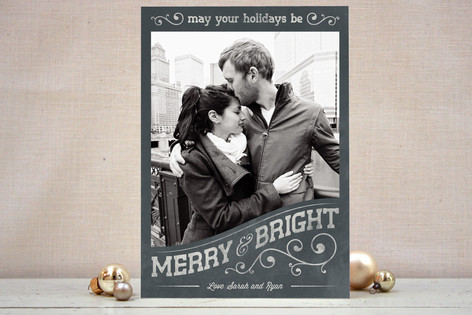 Vintage Frame Holiday Photo Cards