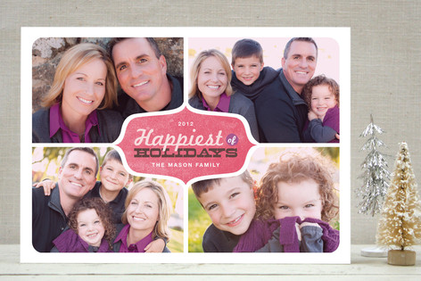 Happiest of Holidays Holiday Photo Cards