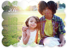 Light Feathers Holiday Photo Cards