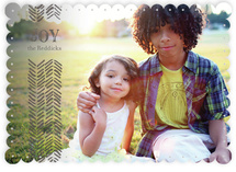 Light Feathers Holiday Photo Cards