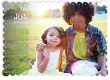 Light Feathers Holiday Photo Cards