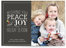Holly Stack Holiday Photo Cards