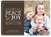 Holly Stack Holiday Photo Cards