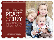 Holly Stack Holiday Photo Cards