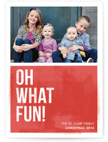 Oh What Fun Holiday Photo Cards