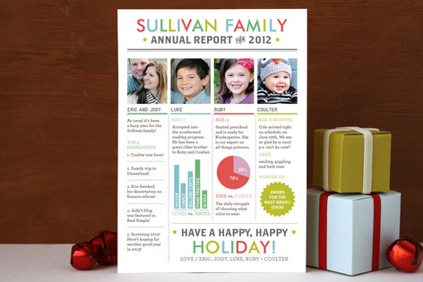 Annual Report Holiday Photo Cards