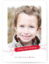 Merry Little Gift Tag Holiday Photo Cards