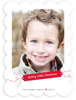 Merry Little Gift Tag Holiday Photo Cards