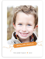 Merry Little Gift Tag Holiday Photo Cards