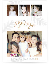 Painterly Pine Holiday Photo Cards