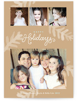 Painterly Pine Holiday Photo Cards