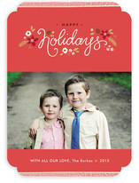 Ribbon Noel Holiday Photo Cards