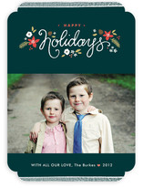 Ribbon Noel Holiday Photo Cards