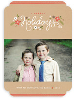 Ribbon Noel Holiday Photo Cards