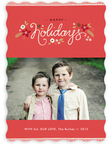 Ribbon Noel Holiday Photo Cards