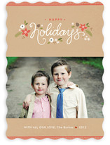 Ribbon Noel Holiday Photo Cards