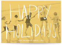 Peach Passion Holiday Photo Cards