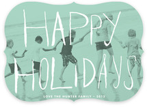 Peach Passion Holiday Photo Cards