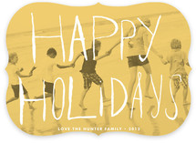 Peach Passion Holiday Photo Cards