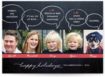 Chalkboard Quotes Holiday Photo Cards