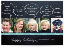 Chalkboard Quotes Holiday Photo Cards