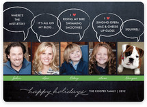 Chalkboard Quotes Holiday Photo Cards