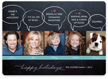 Chalkboard Quotes Holiday Photo Cards