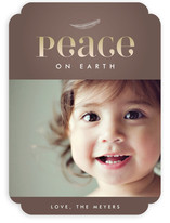 Feather Vignette Holiday Photo Cards