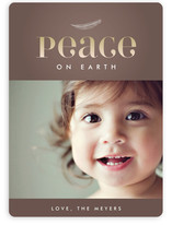 Feather Vignette Holiday Photo Cards