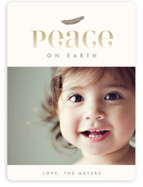 Feather Vignette Holiday Photo Cards