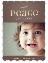 Feather Vignette Holiday Photo Cards