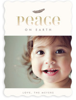 Feather Vignette Holiday Photo Cards